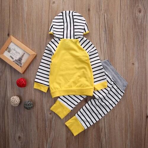 2 Pcs/Set Adorable Autumn Newborn Baby Girls boys Infant Warm Romper Jumpsuit playsuit Hooded Clothes Outfit 0-2 years