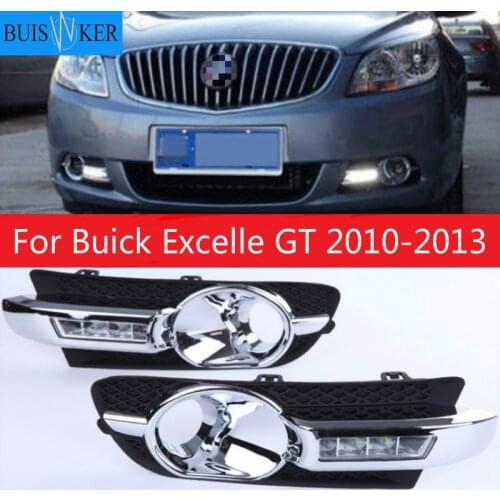 2PCS LED Daytime Light Running Light DRL Front Fog Lamp Day Light For Buick Excelle GT 2010-2013 Auto