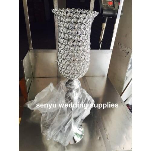 25 days sent order) Crystal wedding Chandelier flower floral stand Candelabra,wedding table candelabra centerpiece table su0760