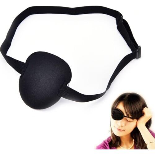 3D Foam Groove Eyeshade Hot Single Eye Patch Eye Patch Halloween Party Pirate Costume Accessory Concave Eye Patch Care Tool