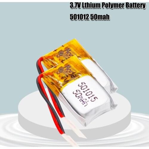 501012 50mah Lipo cells 3.7V Lithium Polymer Rechargeable Battery For MP3 MP4 DVD GPS car recorder Bluetooth headset Toy