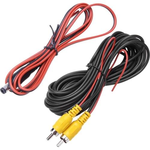 6m 20ft Universal RCA Video Cable for Car Rear View Camera Parking Reversing Backup Camera