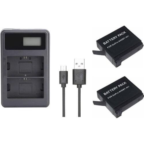 Gopro Accessories. AHDBT-401 AHDBT401 HERO4 Battery+Charger for GoPro HERO4 Black and GoPro HERO4 Silver