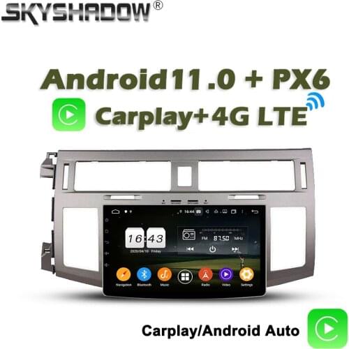 720P Wireless Carplay PX6 Car DVD Player Android 10.0 4GB + 64GB Wifi AHD Bluetooth RDS RADIO GPS For Toyota Avalon 2007 - 2010