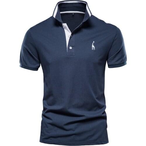 DAILOU Short Sleeve Polos For Men