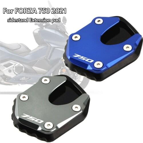 For HONDA Forza 750 FORZA750 Forza750 2020-2022 Motorcycle CNC Aluminum Kickstand Foot Side Stand Extension Pad Support Plate