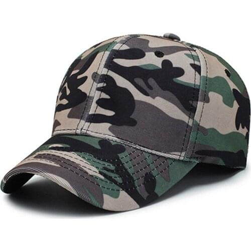Men Women Personality Baseball Cap Hip Hop Camouflage Hat Snapback Cap Summer Jungle Camping Decorative Cap Male Bone Sports Cap