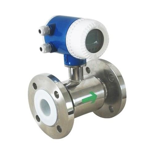 DN32 pulse and 4-20mA output SS316L electrode Local LCD Display Electronic water meter