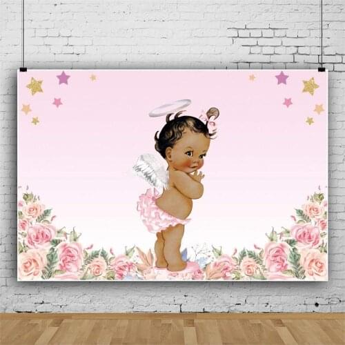 Princess with Beautiful Flower Backdrop Photography Background Holiday Celebration Photo Booth Studio Decor