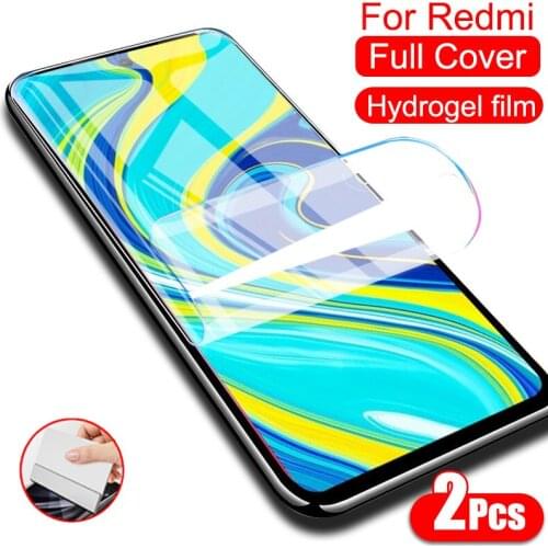 Full Cover Protective Hydrogel Film For Xiaomi Redmi Note 9 8 7 Pro Max 9A 9S Pocophone X3 F1 F2 Pro Screen Protector No Glass