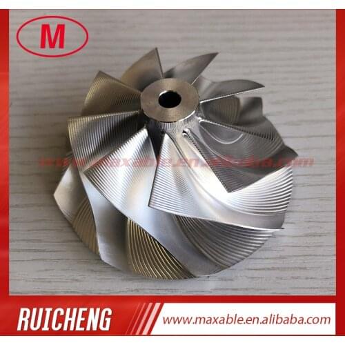 GTX3076 GEN ll 58.23/76.43mm point milling 9+0 blades Tapered tip exducer:78.98mm turbo billet/milling compressor wheel