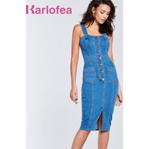 Karlofea Fashion Denim Dresses
