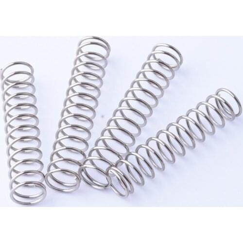 Wire Dia 0.5mm OD 7mm Stainless Steel Compression Spring Pressure Spring Length 5mm - 50mm