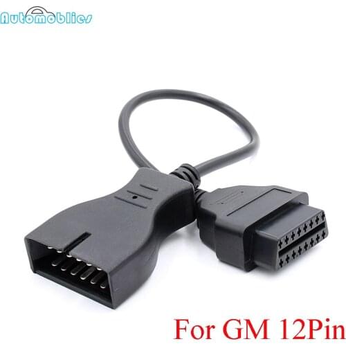 Best GM12 OBD2 Adapter Cable for GM12 Pin ODB Connector to OBD II 16Pin Car Diagnostic Tool Cable for GM 12 Pin Diagnosis Cable