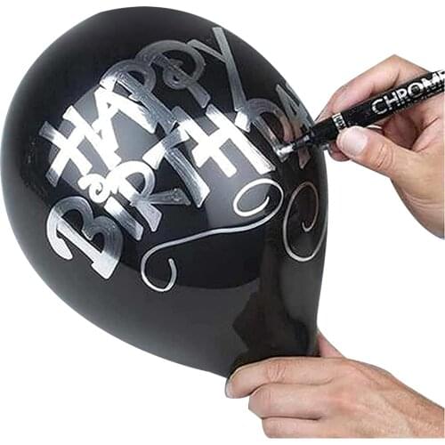 2021 Liquid Chrome Marker Set Silver Art Liquid Mirror Chrome Markers Fade-proof Metal Permanent Paint Craftwork Pen Accessories