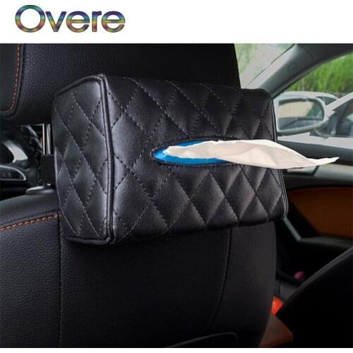 Overe 1PC Car Hanging Tissue Paper Box Paper holder For Kia Rio Ceed Cerato Sorento Mazda CX-7 6 Mini Cooper R56 F56