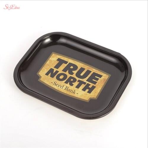 Portable 180*140mm Tobacco Rolling Metal Tray Hand Roller Tobacco Grinder Smoking Accessories Cigarettes tools Rolling Trays 5z