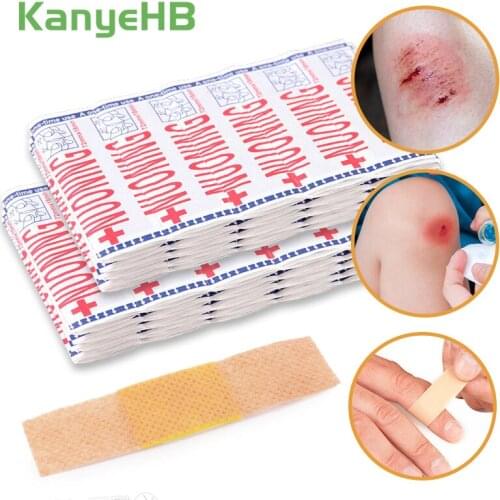 200pcs Breathable Waterproof First Aid Medical Bandage Band Aid Hemostasis Adhesive Wound Dressings Paste Gauze Plasters A420
