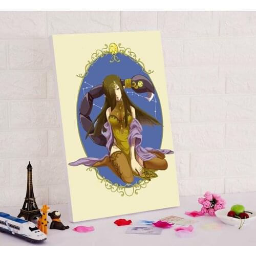 Coloring by numbers Scorpio cartoon poster digital paint by numbers Modern canvas art diy digital painting birthday gift