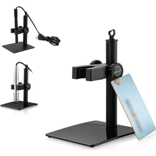 Aluminum Adjustable Microscope Stand Portable Up and Down Manual Focus Digital USB Electronic Microscope Holder Stand