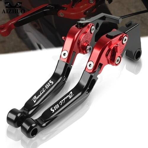Motorcycle Clutch Brake Levers FOR SUZUKI BANDIT 650 S 2015 Bandit Parts Folding Extendable Adjustable CNC Accessories Handbrake