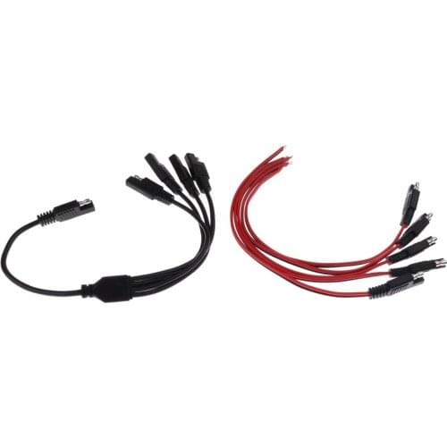 Brand New 1 To 4 SAE Power Extension Cable Connector Adapter+2 Foot Quick Connect Plug