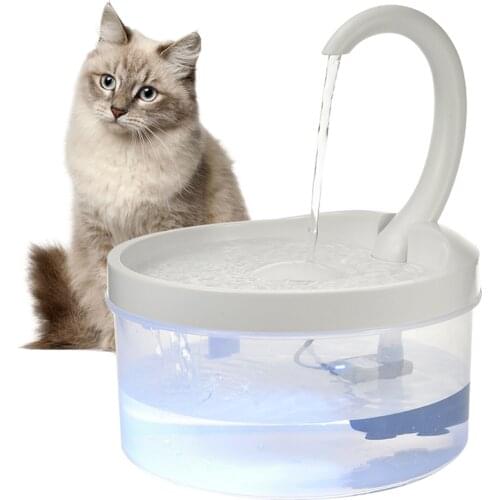 USB Pet Water Fountain Cat Water Dispenser Automatic Drinking Fountain For Cats Dogs Swan Neck Shaped Pet