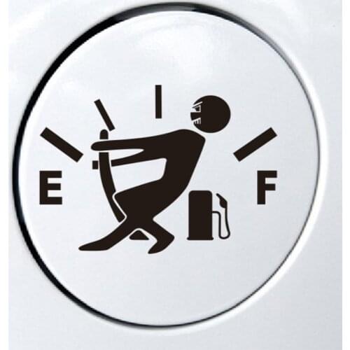 Car Sticker Funny Car Stickers High Gas Consumption Decal Fuel Gage Empty Stickers Car Styling Accessories for volkswagen audi