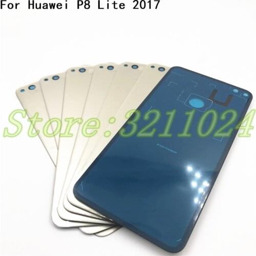 Battery Back Cover For Huawei Honor 8 Lite Battery Cover P8 Lite 2017 Back Rear Housing Door with Adhesive Replacement