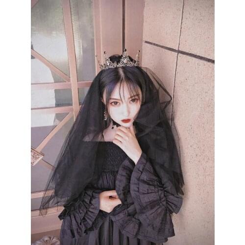 JIN IS YARN 2019 black bridal veil with comb four-layer short wedding shoulder veil fluffy tulle cheap female accessories