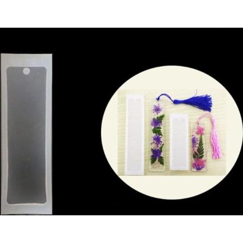 2Pcs Rectangle Silicone Bookmark Molds Epoxy Resin Jewelry Silicone Molds Kit