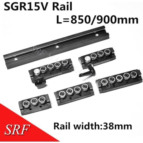 38mm width axis core linear Motion slide rail SGR15V L=850/900mm SGB15V slide block AXD linear guide for cnc machine