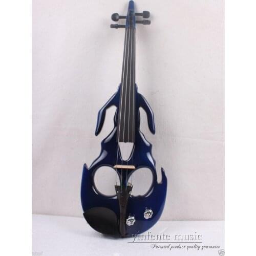 4/4 Electric Violin Spruce wood body powerful Sound Skull Shape popular #1814