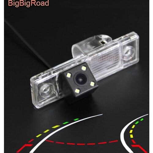BigBigRoad Car Intelligent Dynamic Tracks Rear View Camera For Chevrolet Chevy Matiz / Nubira / Lanos / Holden Cruze 2009- 2012