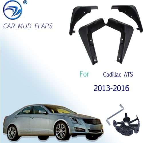 4pcs / Set car Front Rear Mud Flaps Splash Guard Fender Mudguards FOR Cadillac ATS 2013 2014 2015 2016 mud flap