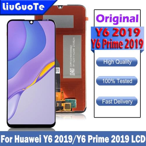 Original LCD for Huawei Y6 2019 LCD Display Touch Screen For Huawei Y6 Prime 2019 LCD MRD-LX1f LX1 LX2 LX3 L21 L22 Y6 Pro 2019
