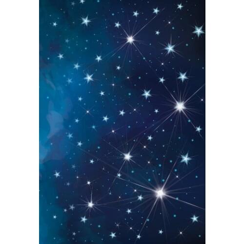 5x7ft Backdrop photography background dark blue sky stars