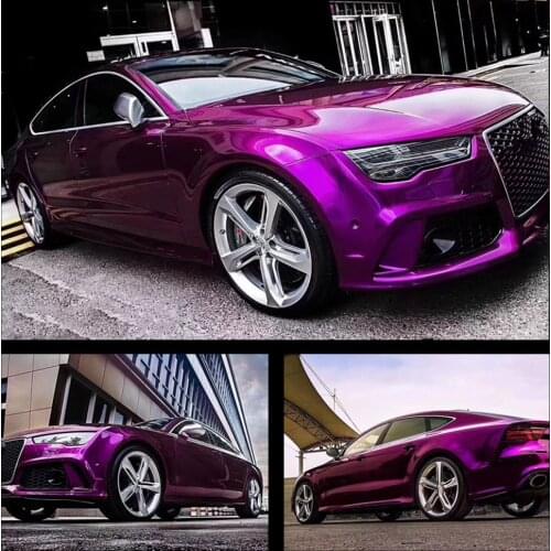 Sunice Purple Metallic Glossy Car Wrap Vinyl Film Sticker Self Adhesive Car Stickers Car Interior Body Decoration Sticker
