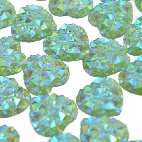 Super Glitter Heart Shape Crystal Non Hot Fix Rhinestones FlatBack Strass Fabric Garment Decorations Fancy Stones for Craft