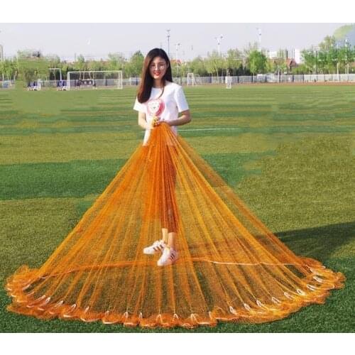 Finefish Multifilament China Cast Net Hand Throw Catch Fishing Network Small Mesh With Sinker Trap Hunting Fly Gill Nets