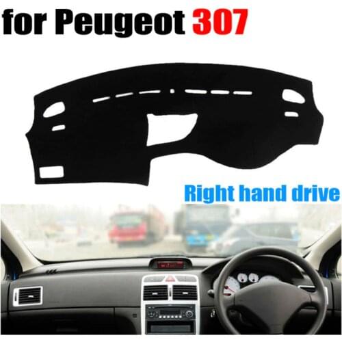 Car dashboard covers mat for Peugeot 307 all the years Right hand drive dashmat pad dash cover auto accessories