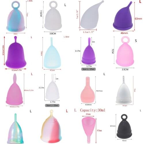 Medical Silicone Menstrual Cup Women Lady Menstrual Period Cup Coppetta Mestruale Coupe Feminine Hygiene Menstrual Cup