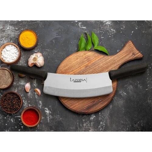 Lazbisa Kitchen Knife Set Double Handle Armor Chopper Line 20 cm Steel Length Набор кухонных ножей
