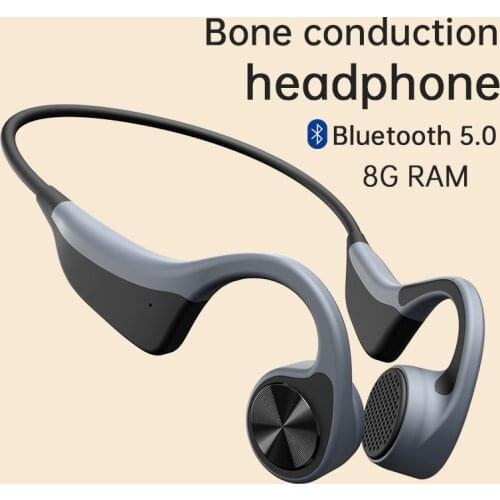2021 New Bluetooth Headphone Wireless Bone Conduction Headset AI Control MP3 with 8G Memory For Android Sony Xiaomi Huawei