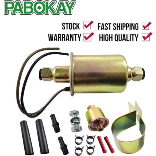 ForNew Universal 5-9 PSI In Line External Electric Fuel Pump WITH INSTALLATION KIT GA8012S E8012S E8016S E8034 EP-11K