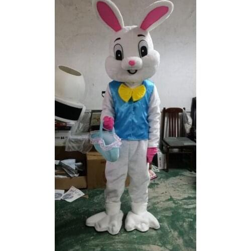Costume Easter Bunny mascot costume Bugs Rabbit Hare Adult Fancy Dress Cartoon Suit Fancy Dress