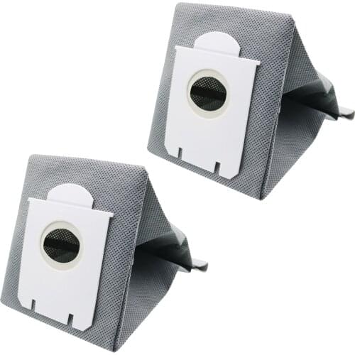 2Pcs Washable S-bag dust Vacuum Cleaner Bags Dust Bag Replacement For Philips FC9071 FC8134 FC8613 FC8614 FC8220 FC8224 FC8200