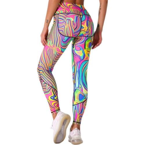 Yoga Pants Women Gym Fitness Leggings High Waist Sport Pants Joggers Women Exercise Tights Colorful Stretchy Casual Trousers