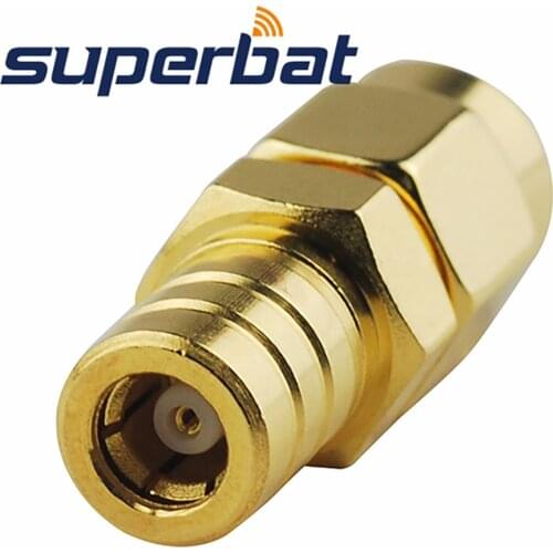 Superbat 5 pcs SMA-SMB Adapter SMA Male Plug to SMB Plug Straight Gold-pleated RF Coax Connector