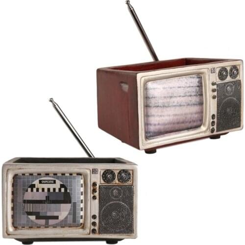 Retro Eighties TV Set Design Creativity Flowerpot TV Design Resin Potted Resin Cabinet Design Small Potted Plants Wholesale